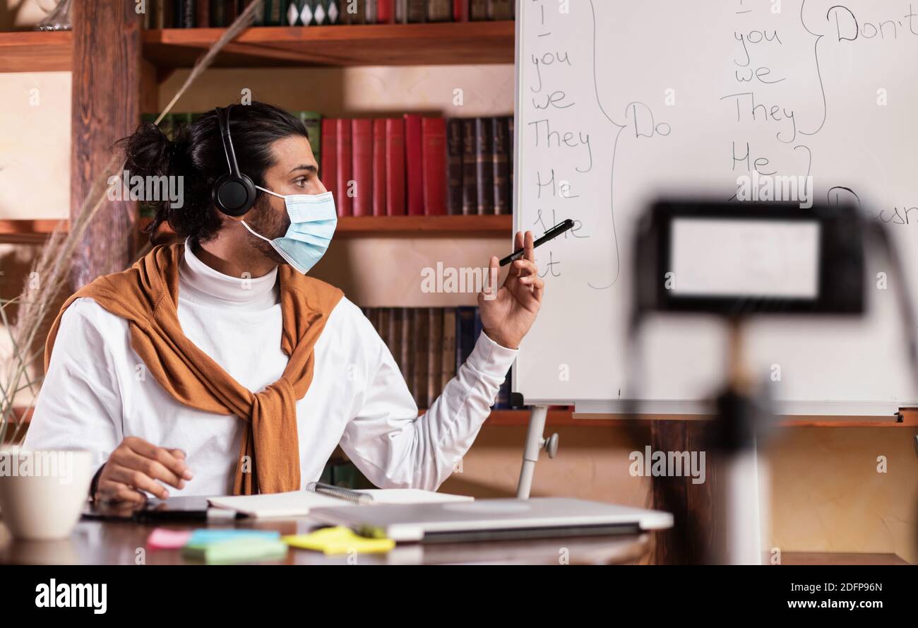 Indian male teacher hi-res stock photography and images - Alamy