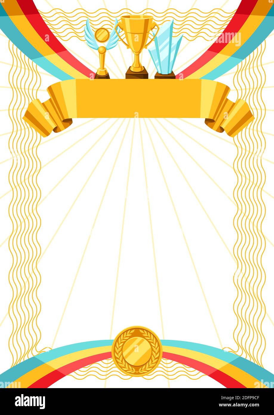 Certificate appreciation medal ribbon hires stock photography and