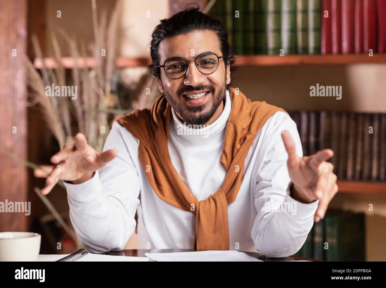 Indian college teacher hi-res stock photography and images - Alamy