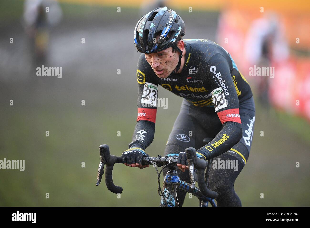Belgian Jim Aernouts pictured in action during the men's race of the