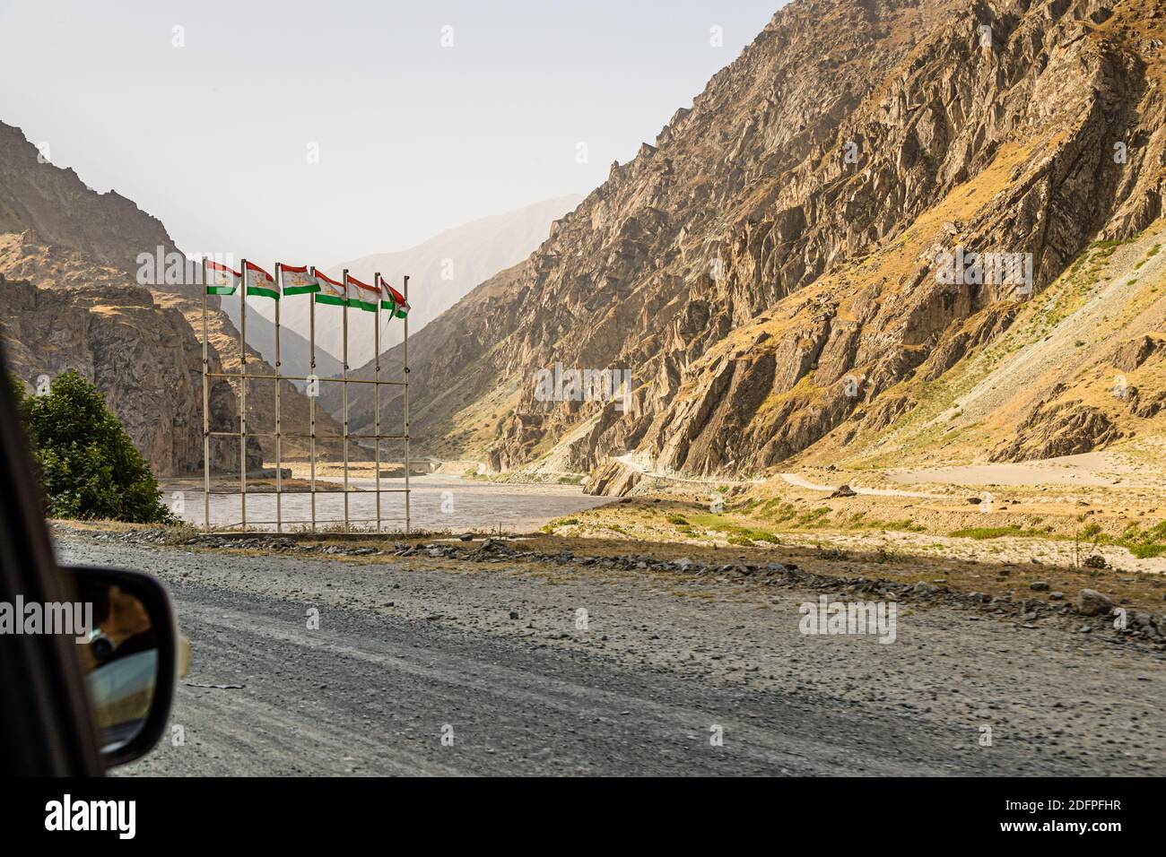 Silk Road near Rzvay, Tajikistan Stock Photo