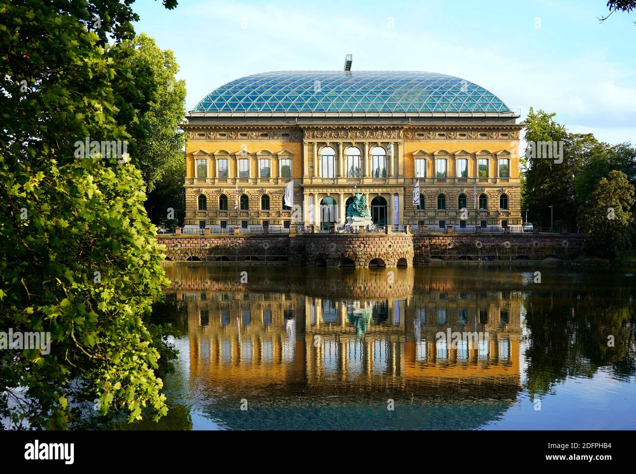 K21 Kunstmuseum' for contemporary art, built 1876-1880. It served as a State Parliament from 1949-1988. It is located at Kaiserteich (Emperor's Pond). Stock Photo