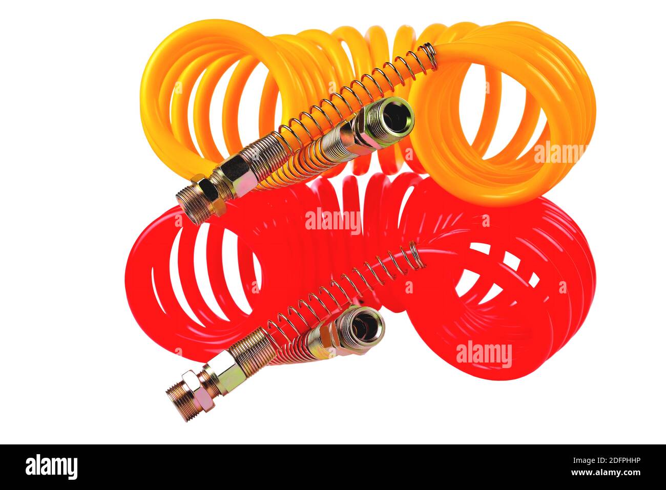 pneumatic hose of a truck for supplying compressed air from a tractor