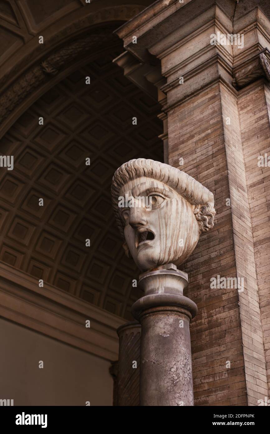 Sculptures in Vatican Museum Stock Photo