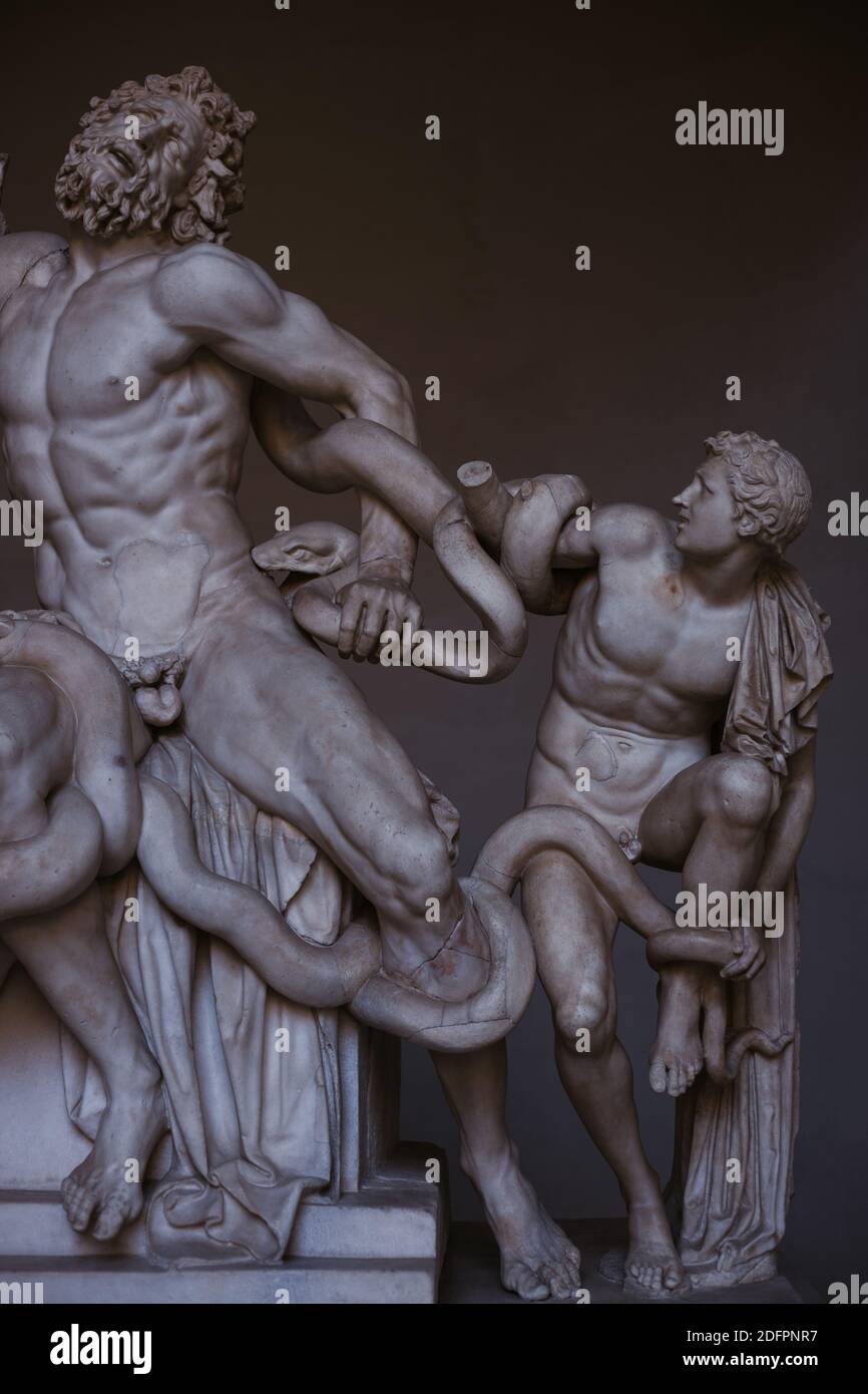 Sculptures in Vatican museum Stock Photo