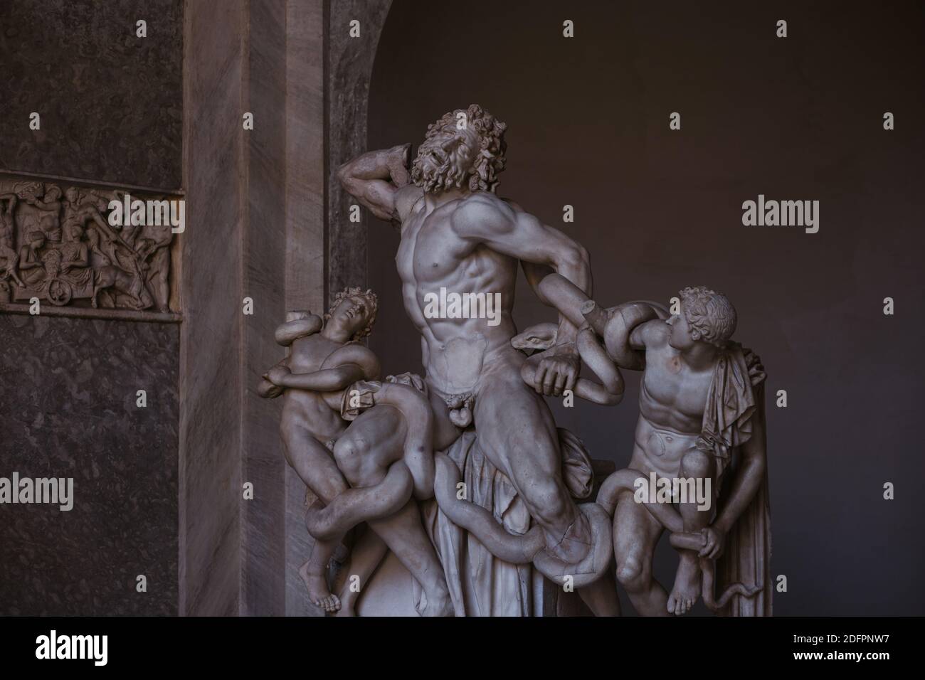 Sculptures in Vatican museum Stock Photo
