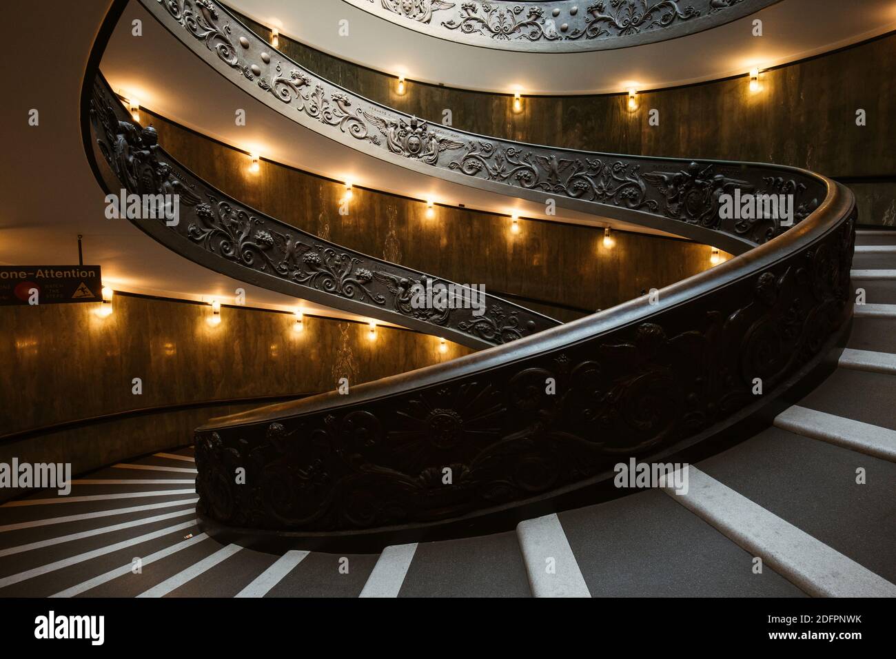 Stairs in Vatican museum Stock Photo Alamy