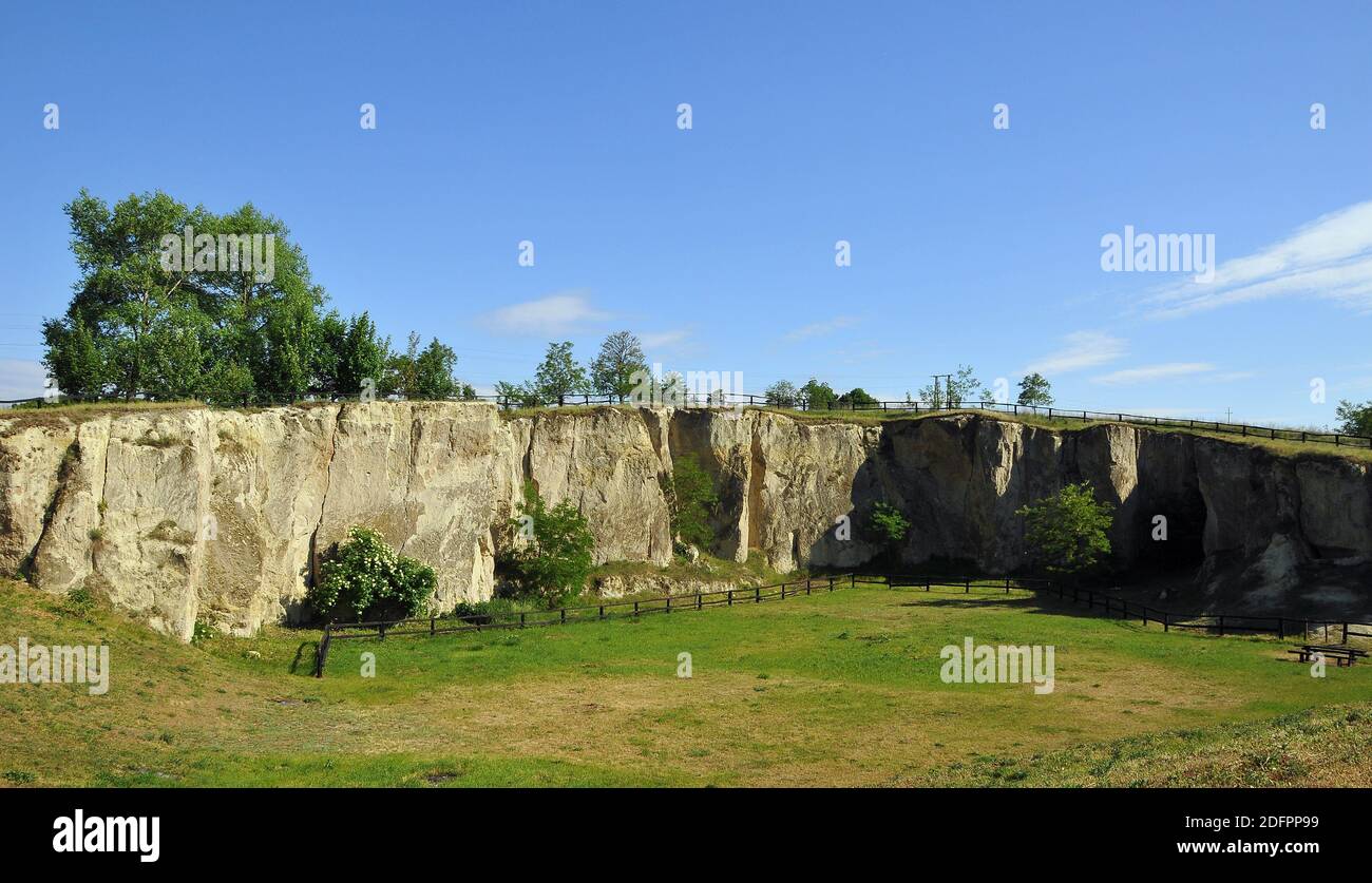 former quarry, Vizsoly,  Borsod-Abaúj-Zemplén, Hungary, Magyarország, Europe Stock Photo
