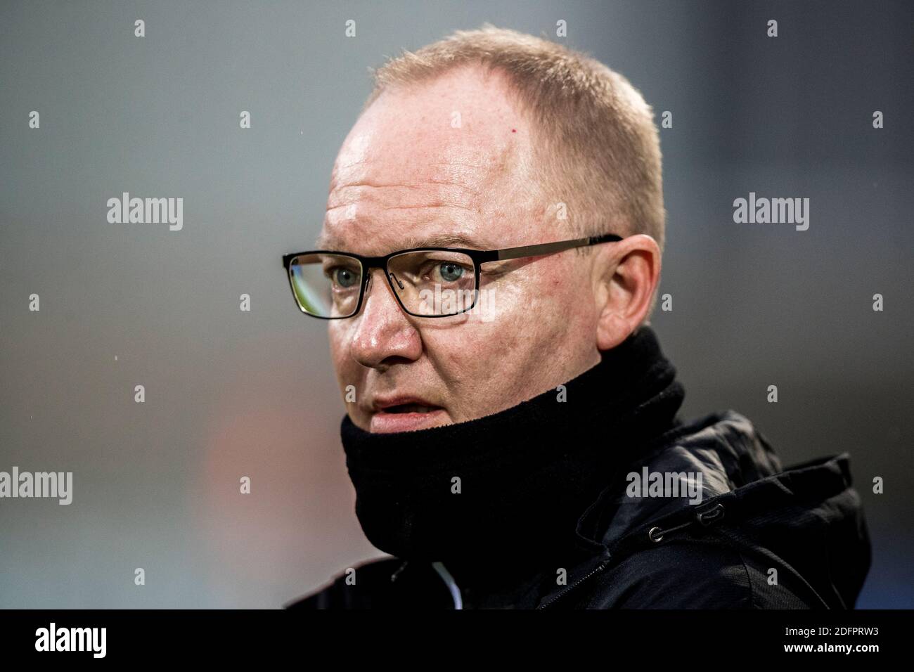 Haderslev, Denmark. 06th 2020. Head coach Glen Riddersholm of Sonderjyske seen during the 3F Superliga match between Sonderjyske and FC Nordsjaelland at Sydbank Park in Credit: Gonzales Photo/Alamy Live