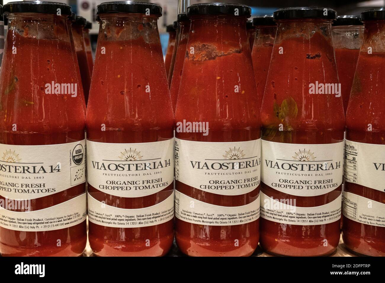 Eataly is a gourmet Italian shopping and dining destination in New York City, USA Stock Photo