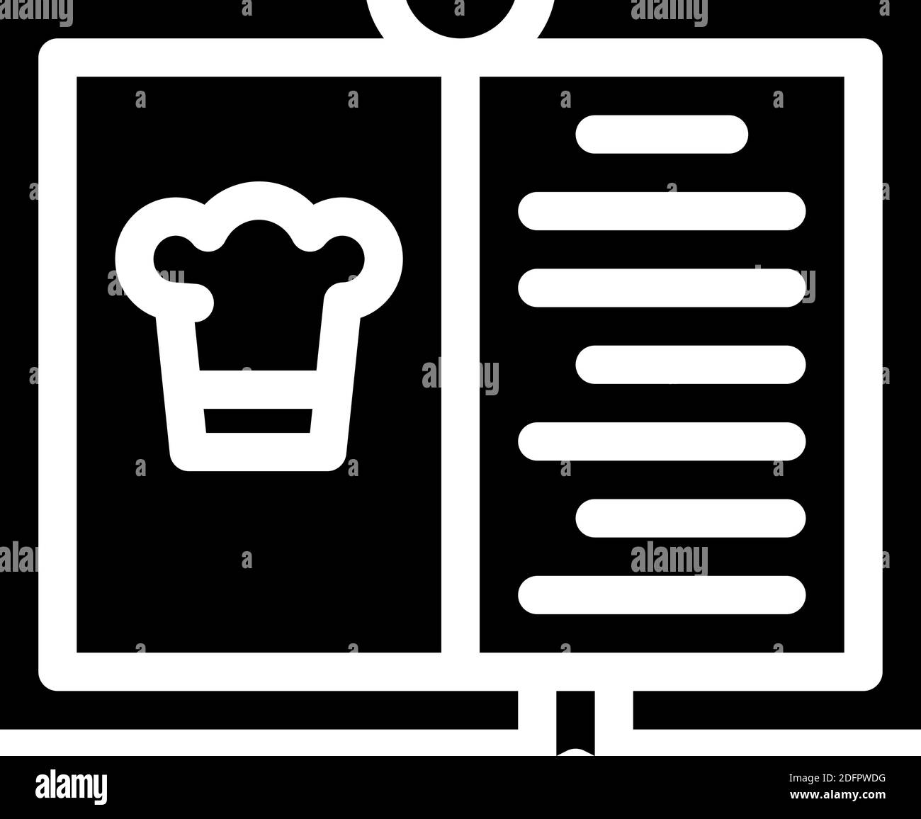 cook book glyph icon vector illustration black Stock Vector Image & Art ...