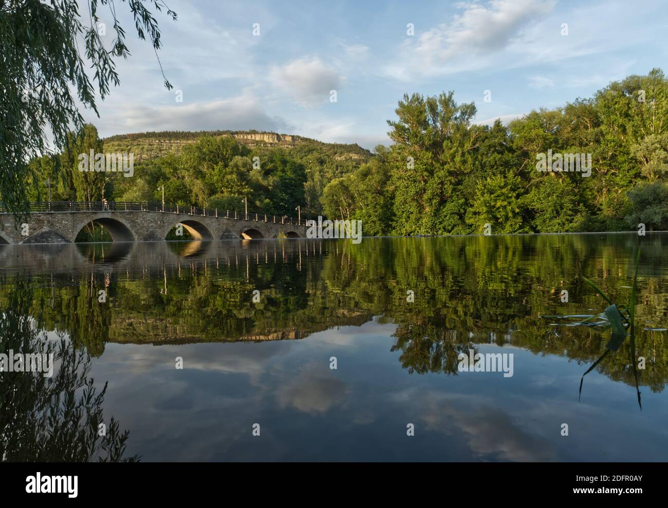 A landscape picture in jena at summer Stock Photo