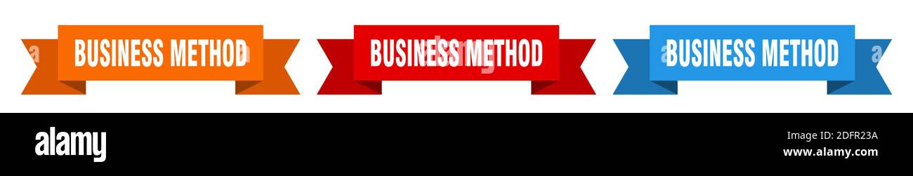 business method ribbon. business method isolated paper banner. sign ...