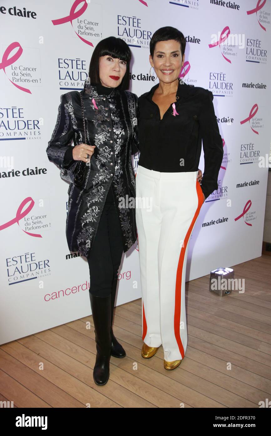 Chantal Thomass et Cristina Cordula attending the 'Octobre Rose' Party, on  October 01, 2018 in Paris, France. Photo by Jerome Domine/ABACAPRESS.COM  Stock Photo - Alamy