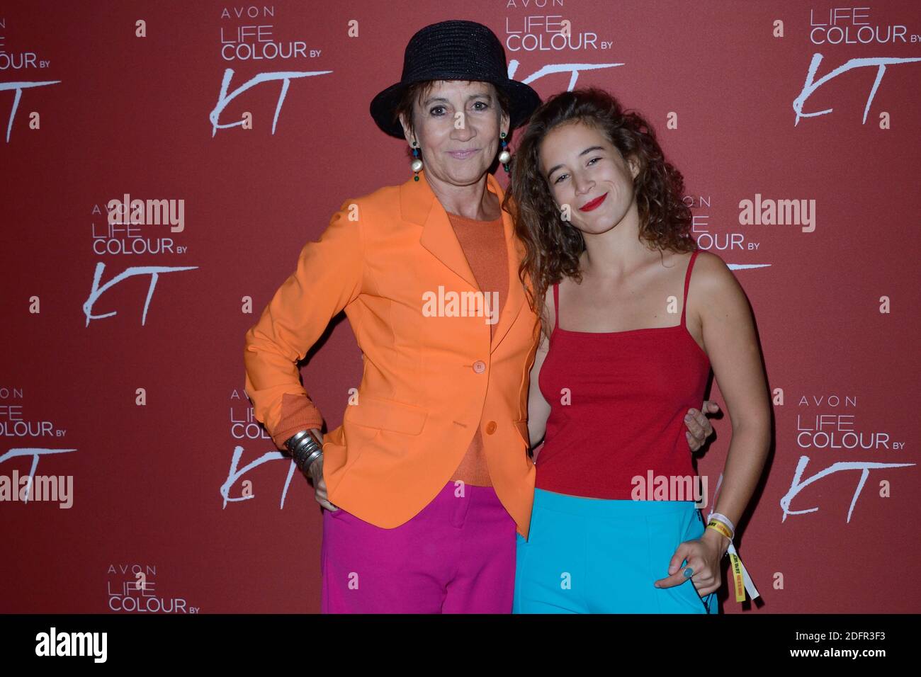 Caroline Loeb and her daughter Louise attending the Avon Life Colour Party  By Kenzo Takada as part of Paris Fashion Week Womenswear Spring - summer  2019 held in Paris, France on october