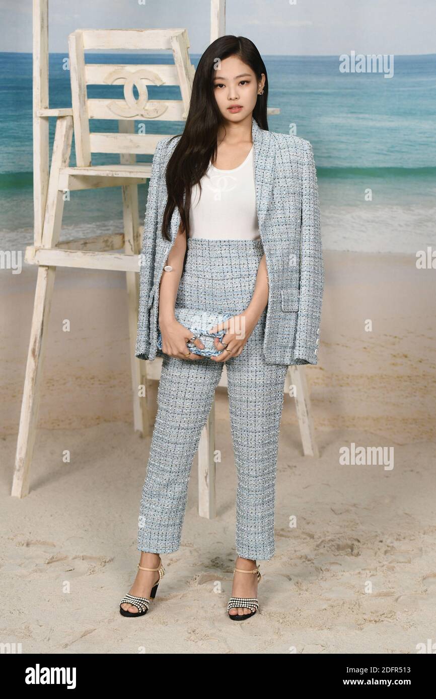 Jennie Kim attends the Chanel show as part of the Paris Fashion Week  Womenswear Spring/Summer 2019 on October 2, 2018 in Paris, France. Photo by  Laurent Zabulon/ABACAPRESS.COM Stock Photo - Alamy