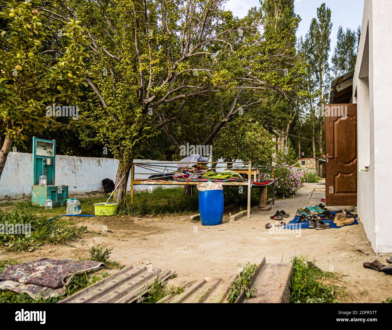 Open air apartment in Hisor, Tajikistan Stock Photo Alamy