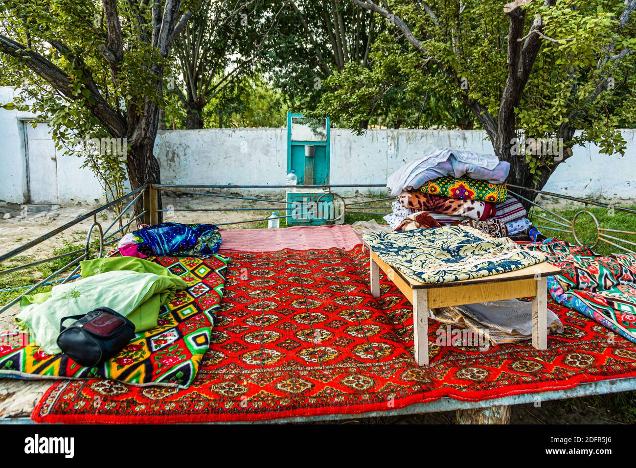 Open air apartment in Hisor, Tajikistan Stock Photo Alamy