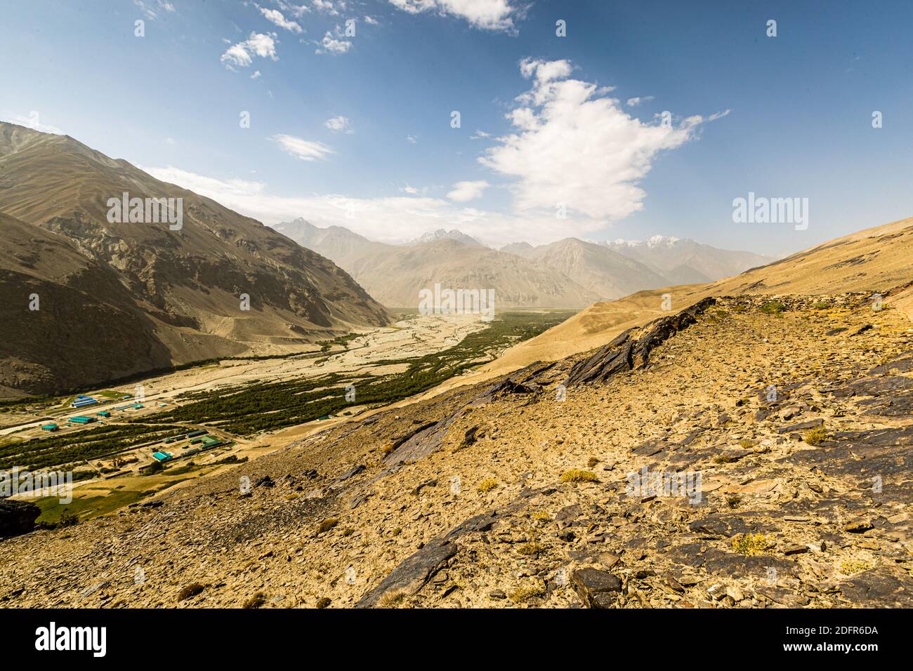 Silk Road in Murghob District, Ratm, Tajikistan Stock Photo