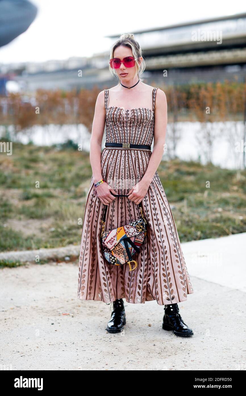 Street style Sira Pevida arriving at Dior spring summer 2019 ready to wear show held at Hippodrome de Longchamp in Paris France on September 24 2018. Photo by Marie Paola Bertrand Hillion ABACAPRESS.C...