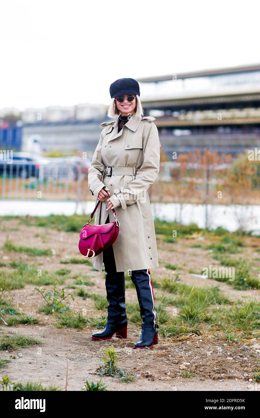 Street style, Xenia Adonts arriving at Dior spring summer 2019  ready-to-wear show, held at Hippodrome de Longchamp, in Paris, France, on  September 24, 2018. Photo by Marie-Paola Bertrand-Hillion/ABACAPRESS.COM  Stock Photo - Alamy