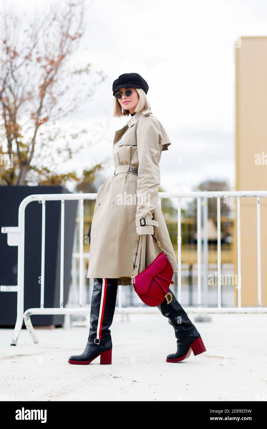 Street style, Xenia Adonts arriving at Dior spring summer 2019  ready-to-wear show, held at Hippodrome de Longchamp, in Paris, France, on  September 24, 2018. Photo by Marie-Paola Bertrand-Hillion/ABACAPRESS.COM  Stock Photo - Alamy