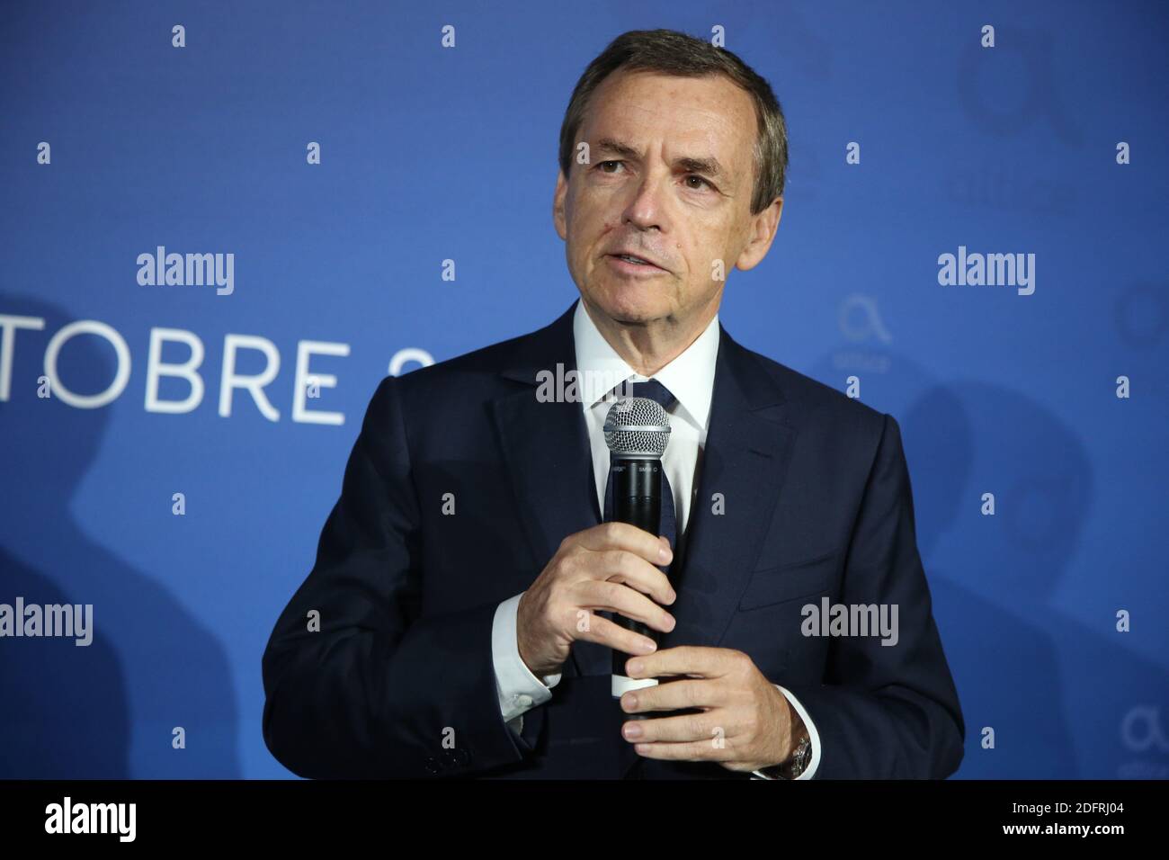 Alain Weill attending Altice Campus Opening in Paris on October 09