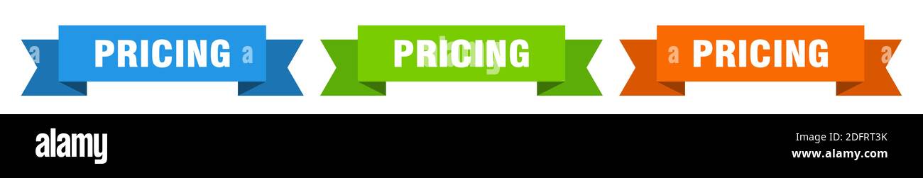 Sample Price Ribbon pricing ribbon. pricing isolated paper banner. sign Stock Vector Image ...