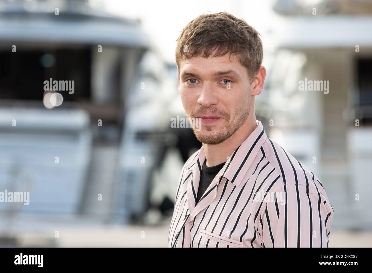 Billy Howle poses at the photocall of 'Motherfatherson' during the MIPCOM in Cannes, on October 15, 2018. Photo by Marco Piovanotto/ABACAPRESS.COM Stock Photo