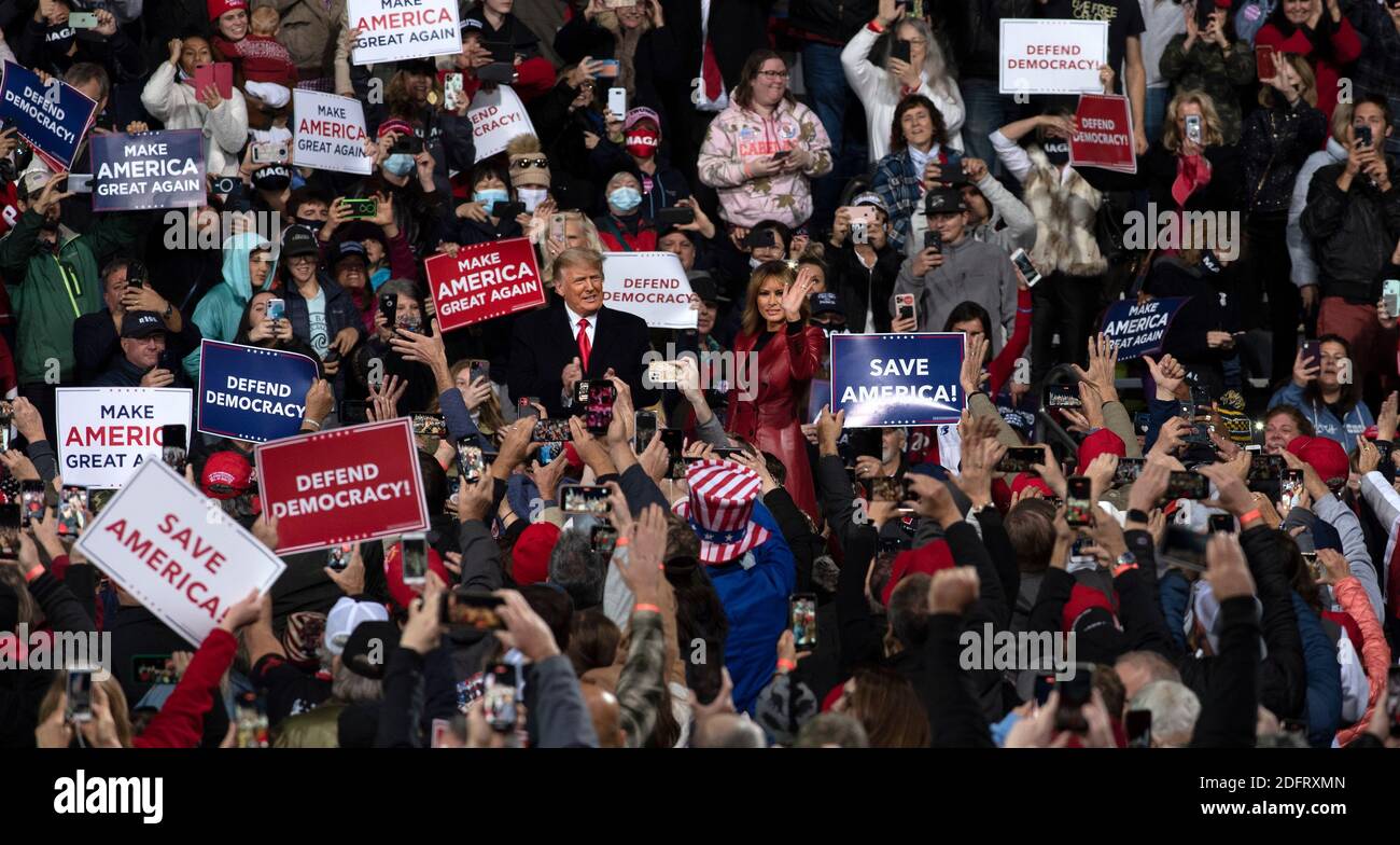 Valdosta Ga Usa 5th Dec 2020 Thousands Of Trump Supporters Converged On Small Town For Georgia