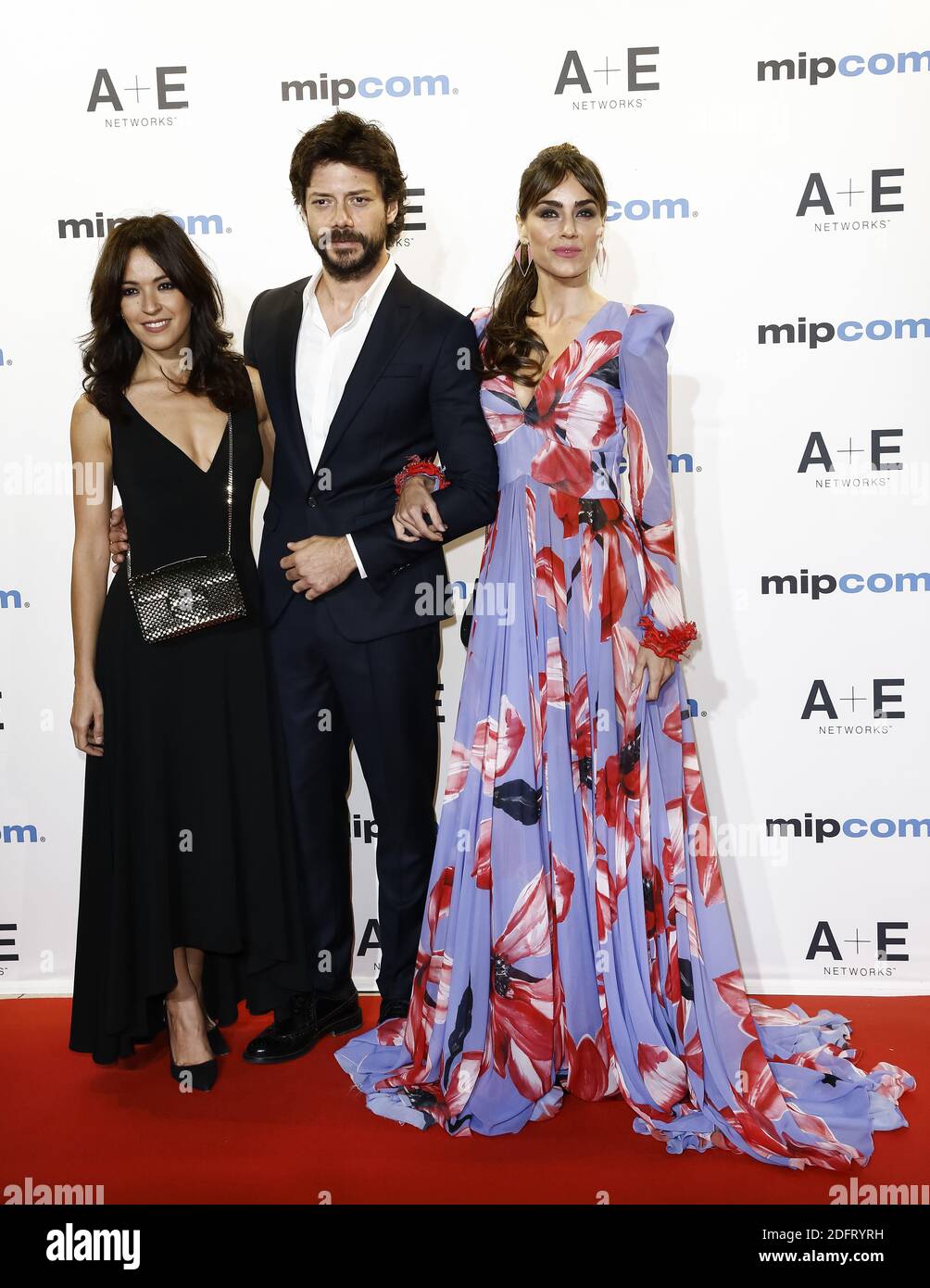 Veronica Sanchez, Alvaro Morte, Irene Arcos attend the opening gala