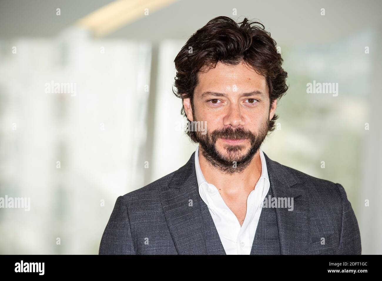 Alvaro Morte poses at the photocall of 'The Pier' during the MIPCOM in ...