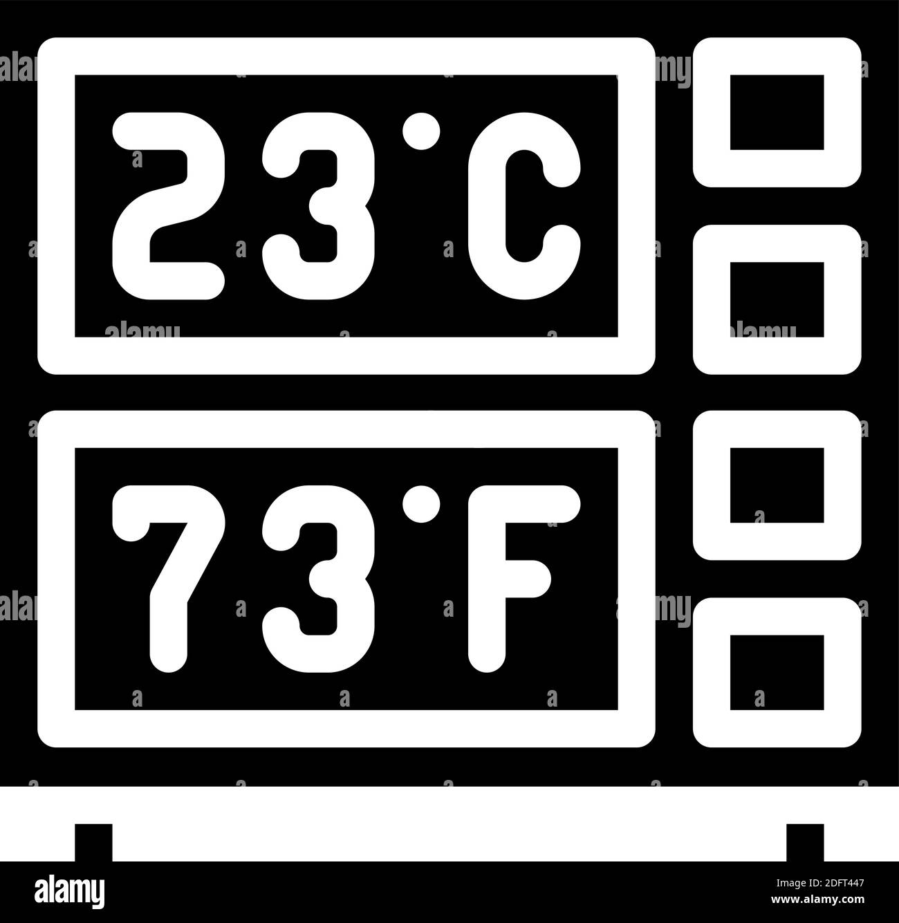 Digital outdoor thermometer Stock Vector Images - Alamy