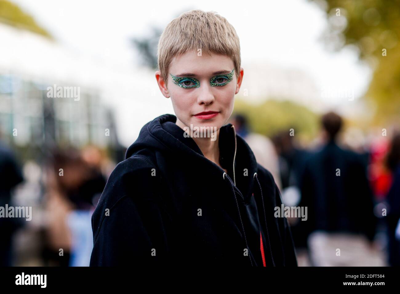 Street style model Maike Inga after Valentino spring summer 2019 ready to wear show held at Invalides in Paris France on September 30th 2018. Photo by Marie Paola Bertrand Hillion ABACAPRESS.COM Stock...