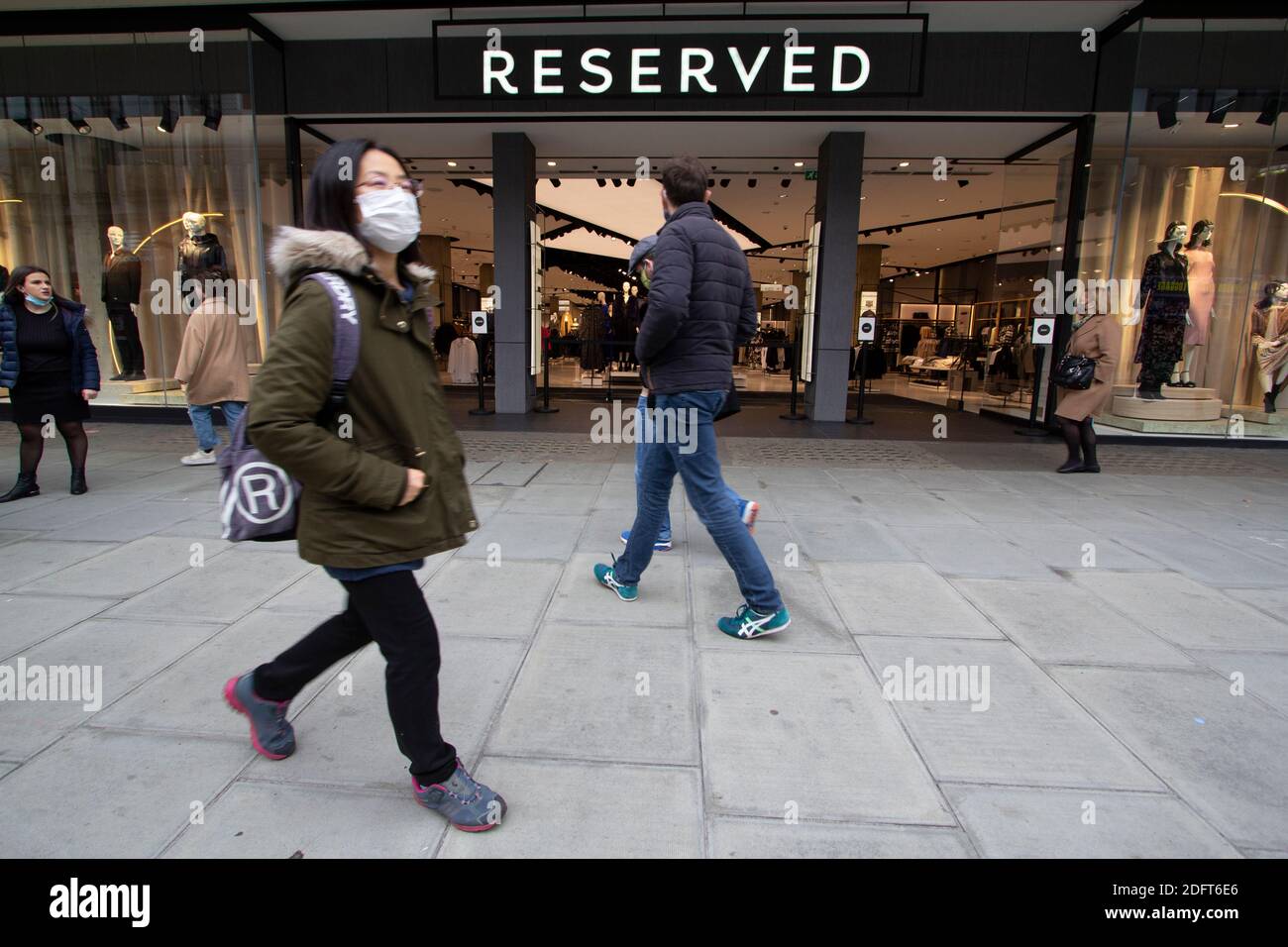 Reserved retail fashion outlet Oxford Street London Stock Photo