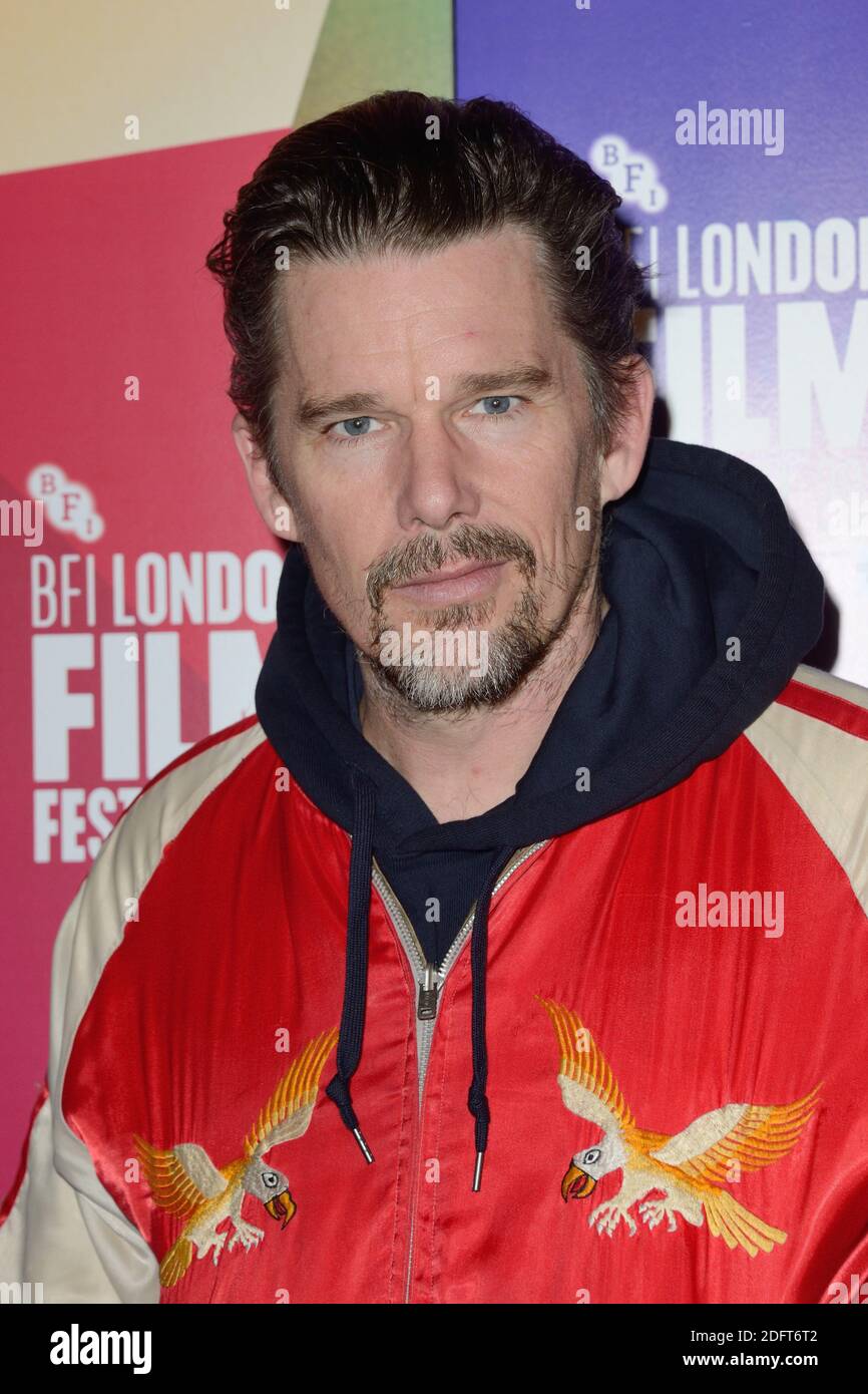 Ethan Hawke attending the Premiere of Blaze as part of the 62nd BFI London Film Festival in London, England on October 20, 2018. Photo by Aurore Marechal/ABACAPRESS.COM Stock Photo