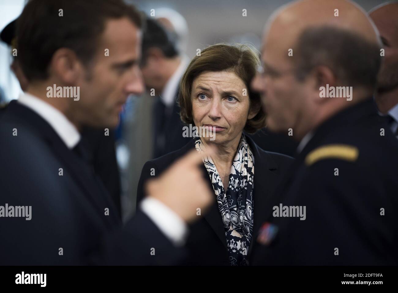 French President Emmanuel Macron and French Minister of the Armed ...