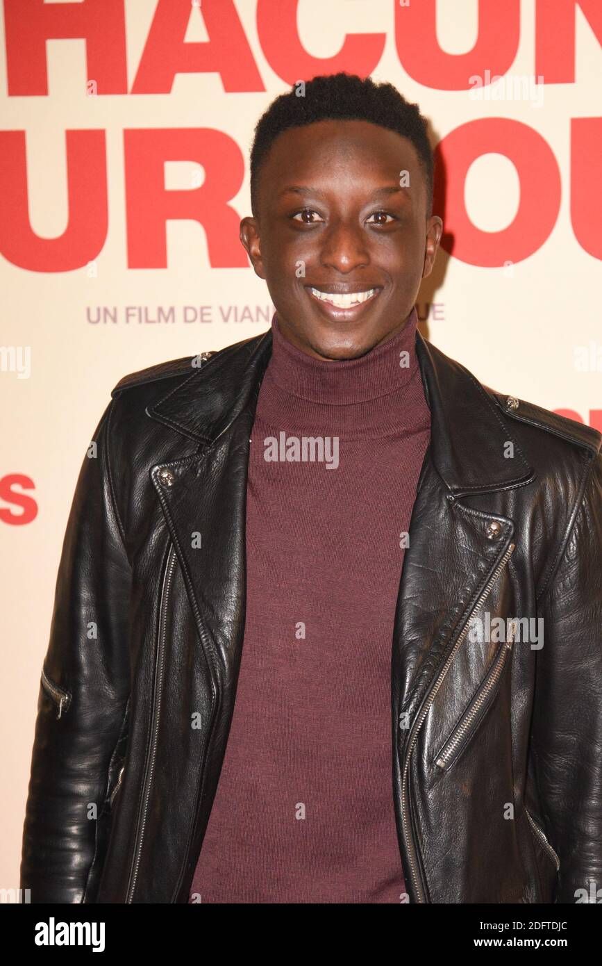 Actor Ahmed Sylla attends the premiere of Chacun Pour Tous at UGC Cine ...