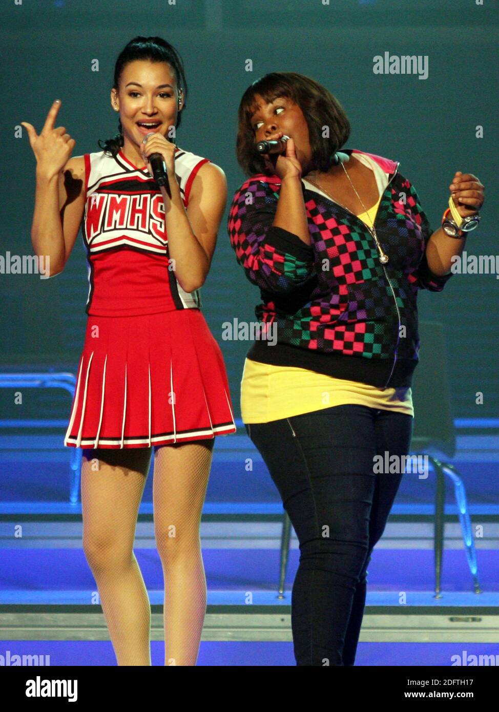 Naya Rivera and Amber Riley performing in "Glee Live! in Concert" at Radio  City Music Hall in New York City on May 29, 2010. Photo Credit: Henry  McGee/MediaPunch Stock Photo - Alamy