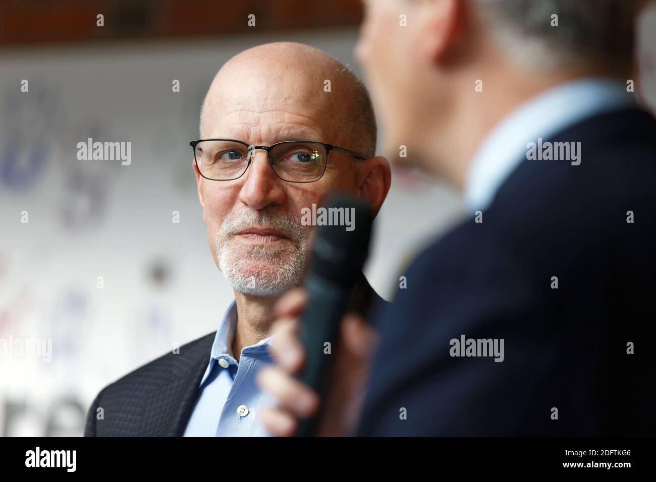 General Mills CEO Jeff Harmening attends the visit of the Haagen-Dazs ...