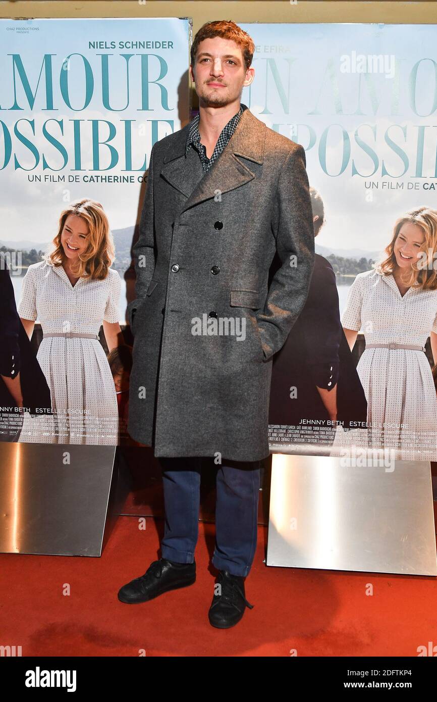 Niels Schneider Attends Un Amour Impossible Paris Premiere At Ugc Cine Cite Des Halles On November 5 18 In Paris France Photo By Laurent Zabulon Abacapress Com Stock Photo Alamy