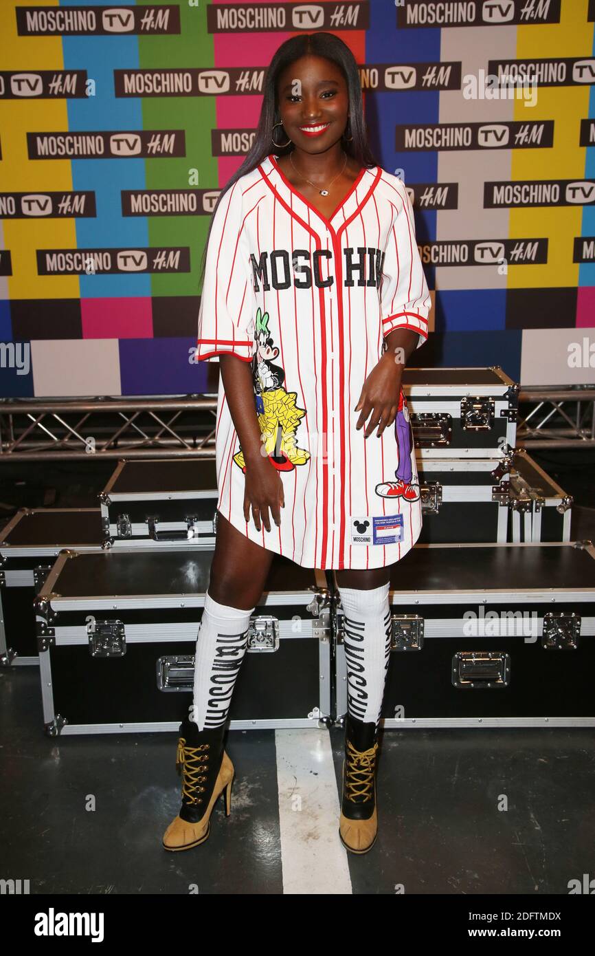 Karidja Toure arrives at MOSCHINO [tv] H&M Launch Party at Le Dernier Etage  in Paris, France on November 06, 2018. Photo by Jerome  Domine/ABACAPRESS.COM Stock Photo - Alamy