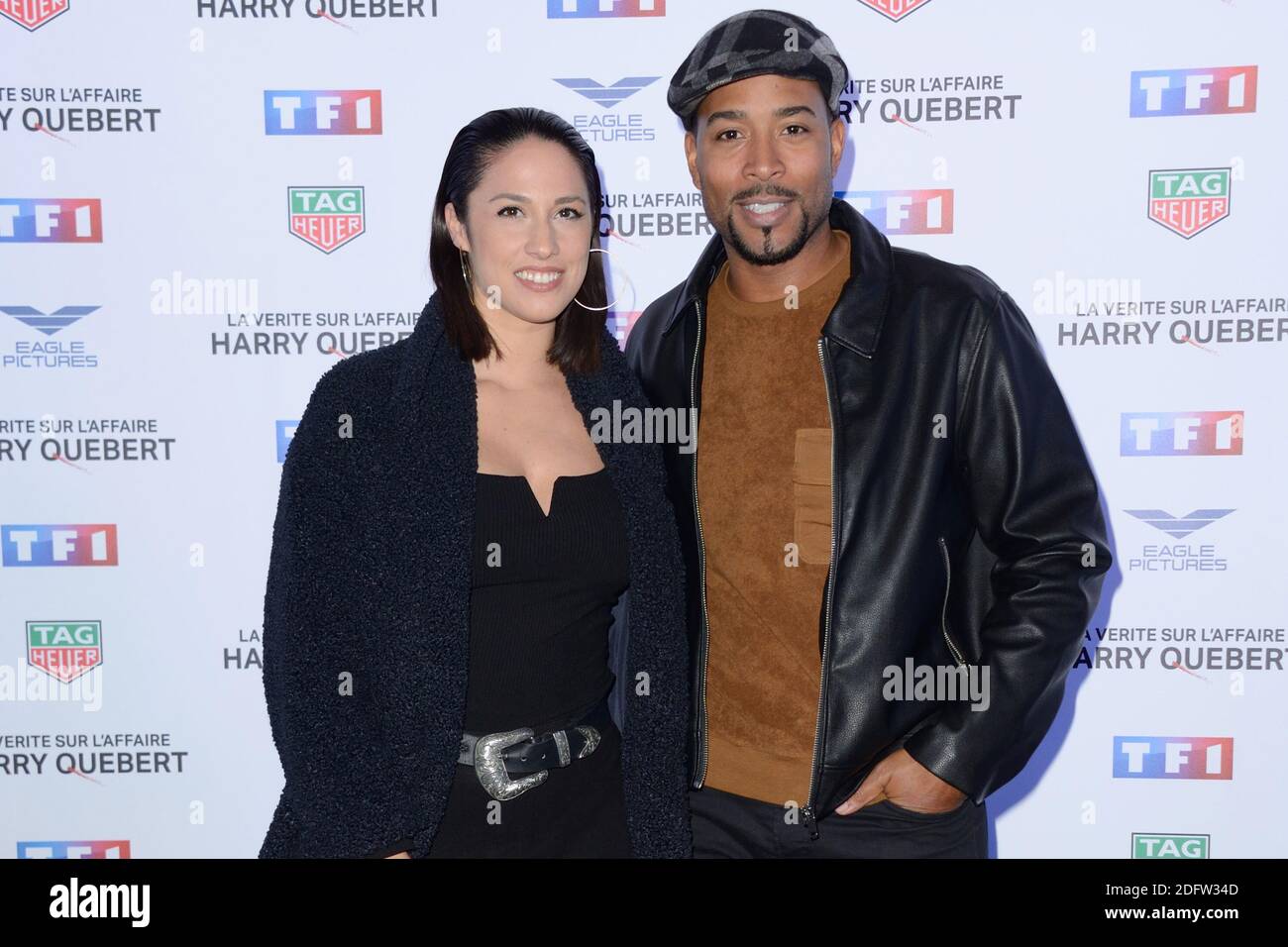 Charlotte Namura and Jean-Luc Guizonne attending the Premiere of the series La Verite Sur L'Affaire Harry Quebert at the Gaumont Marignan cinema in Paris, France on November 12, 2018. Photo by Aurore Marechal/ABACAPRESS.COM Stock Photo