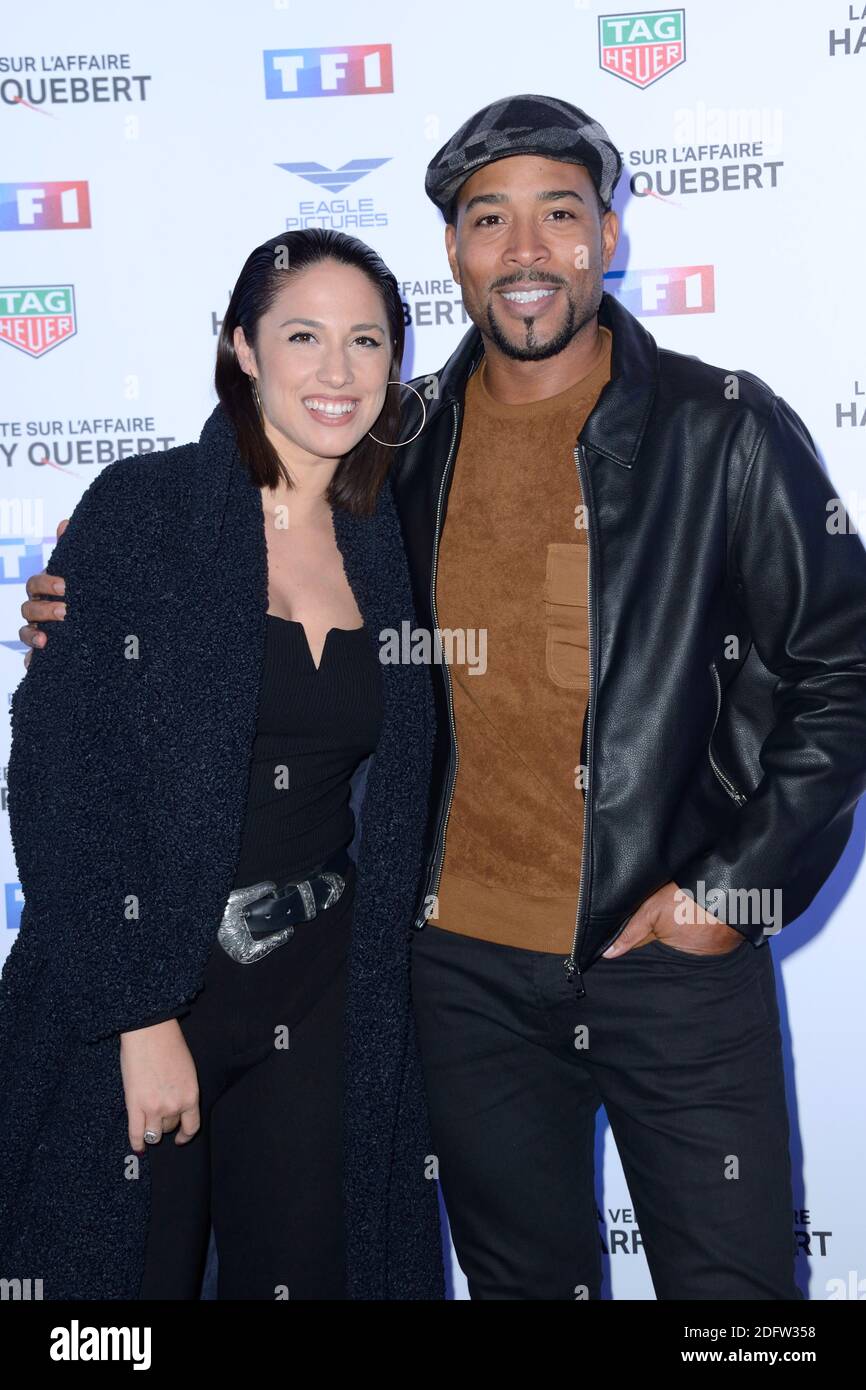 Charlotte Namura and Jean-Luc Guizonne attending the Premiere of the series La Verite Sur L'Affaire Harry Quebert at the Gaumont Marignan cinema in Paris, France on November 12, 2018. Photo by Aurore Marechal/ABACAPRESS.COM Stock Photo
