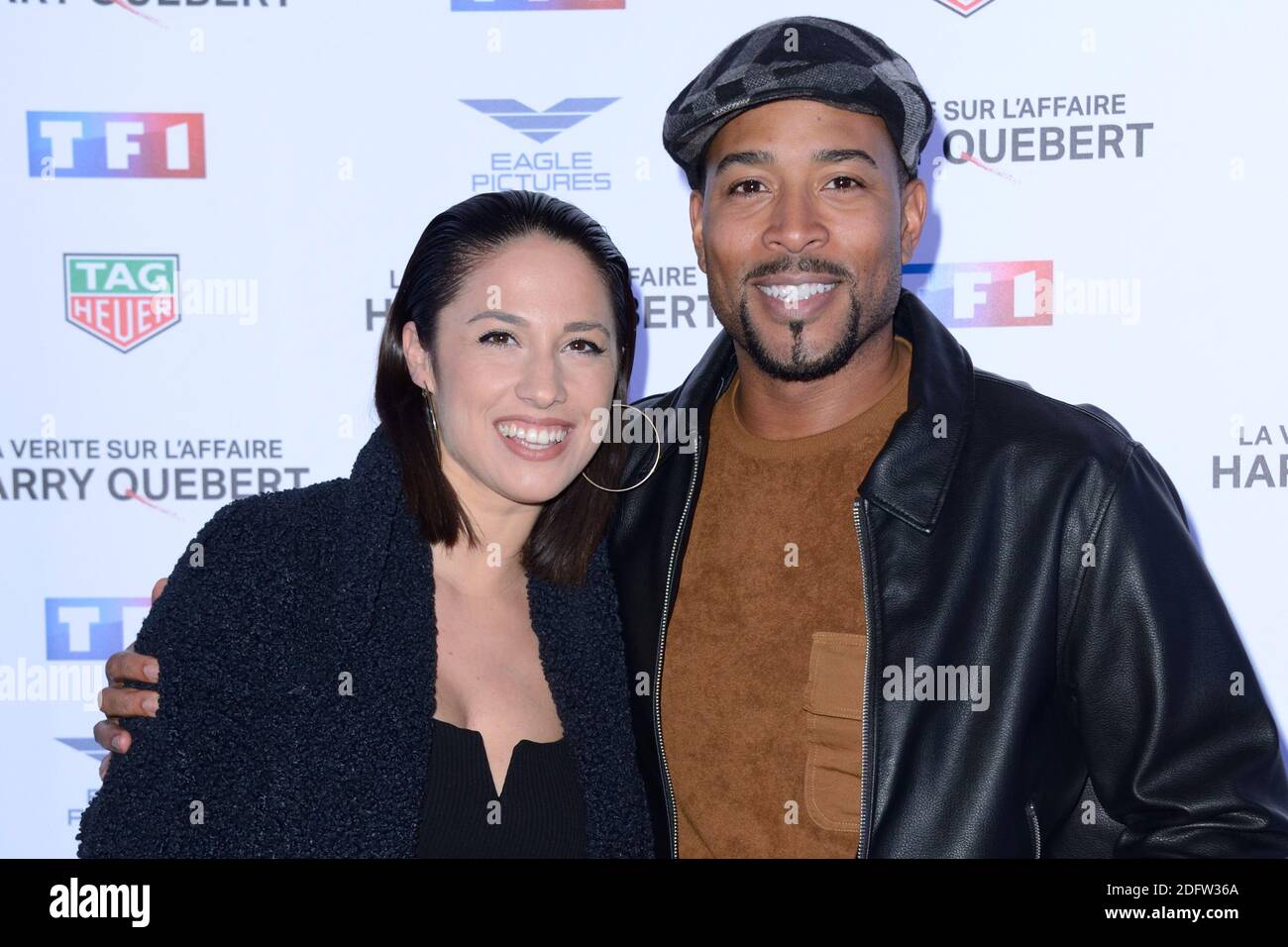 Charlotte Namura and Jean-Luc Guizonne attending the Premiere of the series La Verite Sur L'Affaire Harry Quebert at the Gaumont Marignan cinema in Paris, France on November 12, 2018. Photo by Aurore Marechal/ABACAPRESS.COM Stock Photo