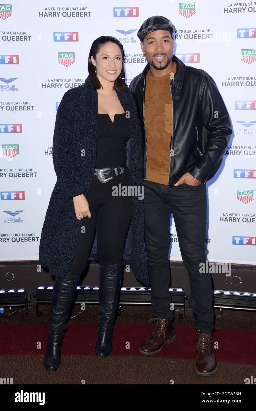 Charlotte Namura and Jean-Luc Guizonne attending the Premiere of the series La Verite Sur L'Affaire Harry Quebert at the Gaumont Marignan cinema in Paris, France on November 12, 2018. Photo by Aurore Marechal/ABACAPRESS.COM Stock Photo
