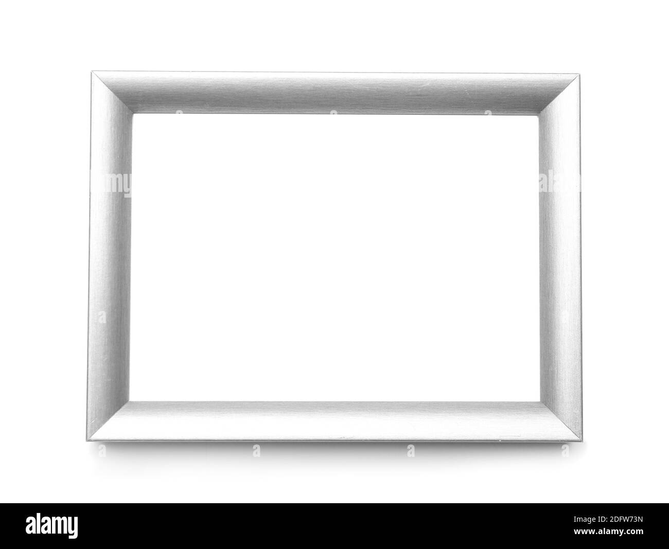 Blank photo frame on white background Stock Photo - Alamy