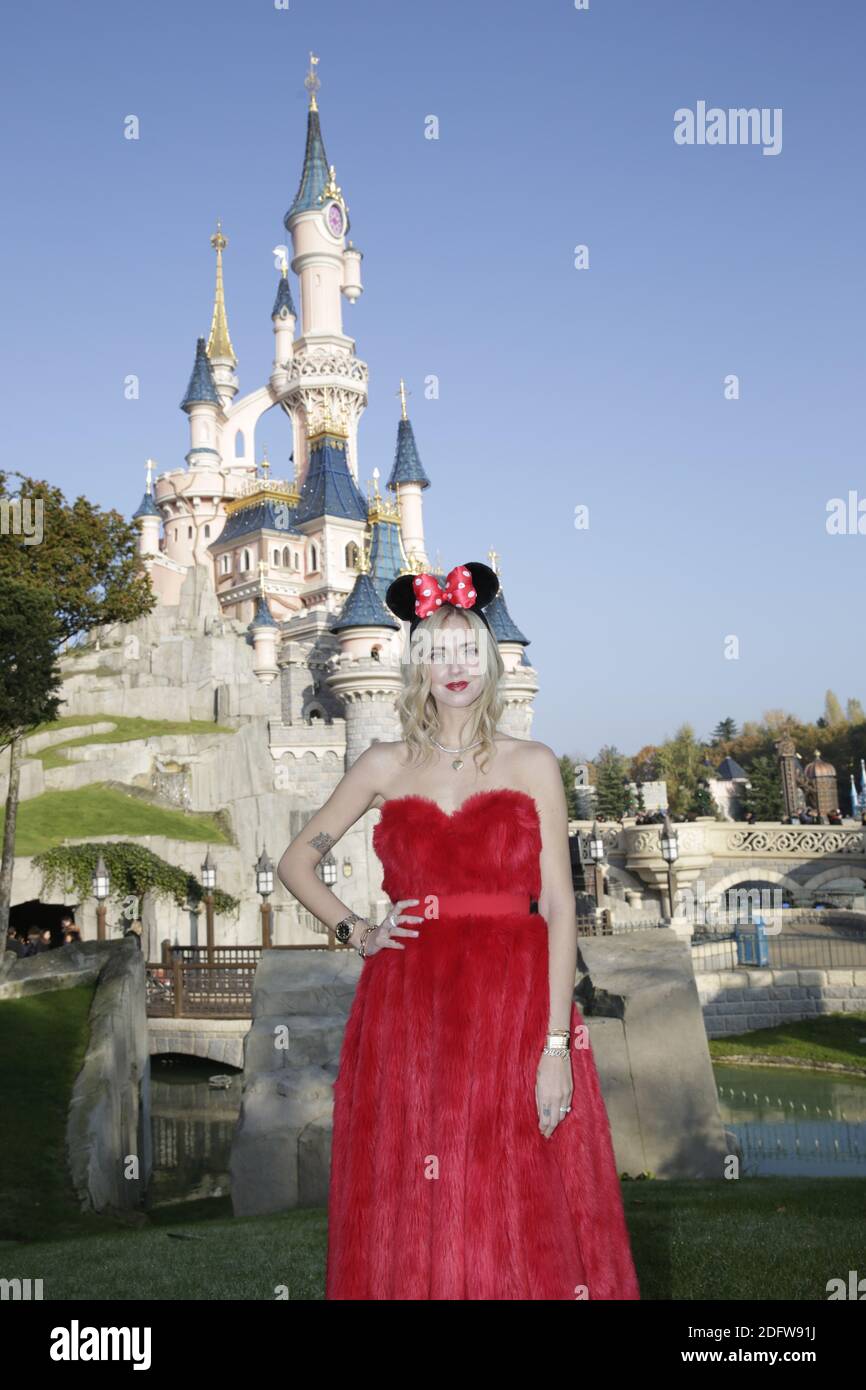 Chiara Ferragni attending the 'Joyeux Mickey' event at Disneyland Paris in Marne-la-Valle, France, on November 18, 2018. Disney Parks celebrates 90 years of magic with Mickey, launching an exceptional Christmas season. Handout Photo by Disney/ABACAPRESS.COM Stock Photo