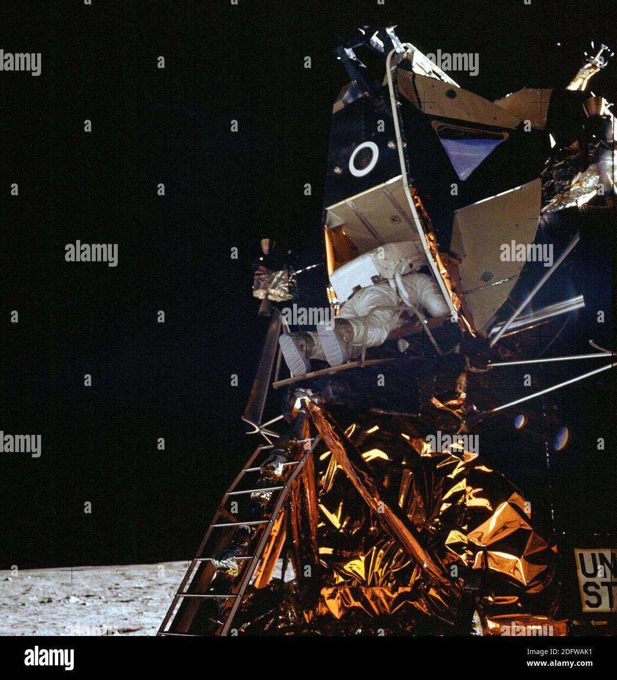 The Moon - (FILE) -- Apollo 11 Lunar Module pilot Edwin Aldrin begins ...