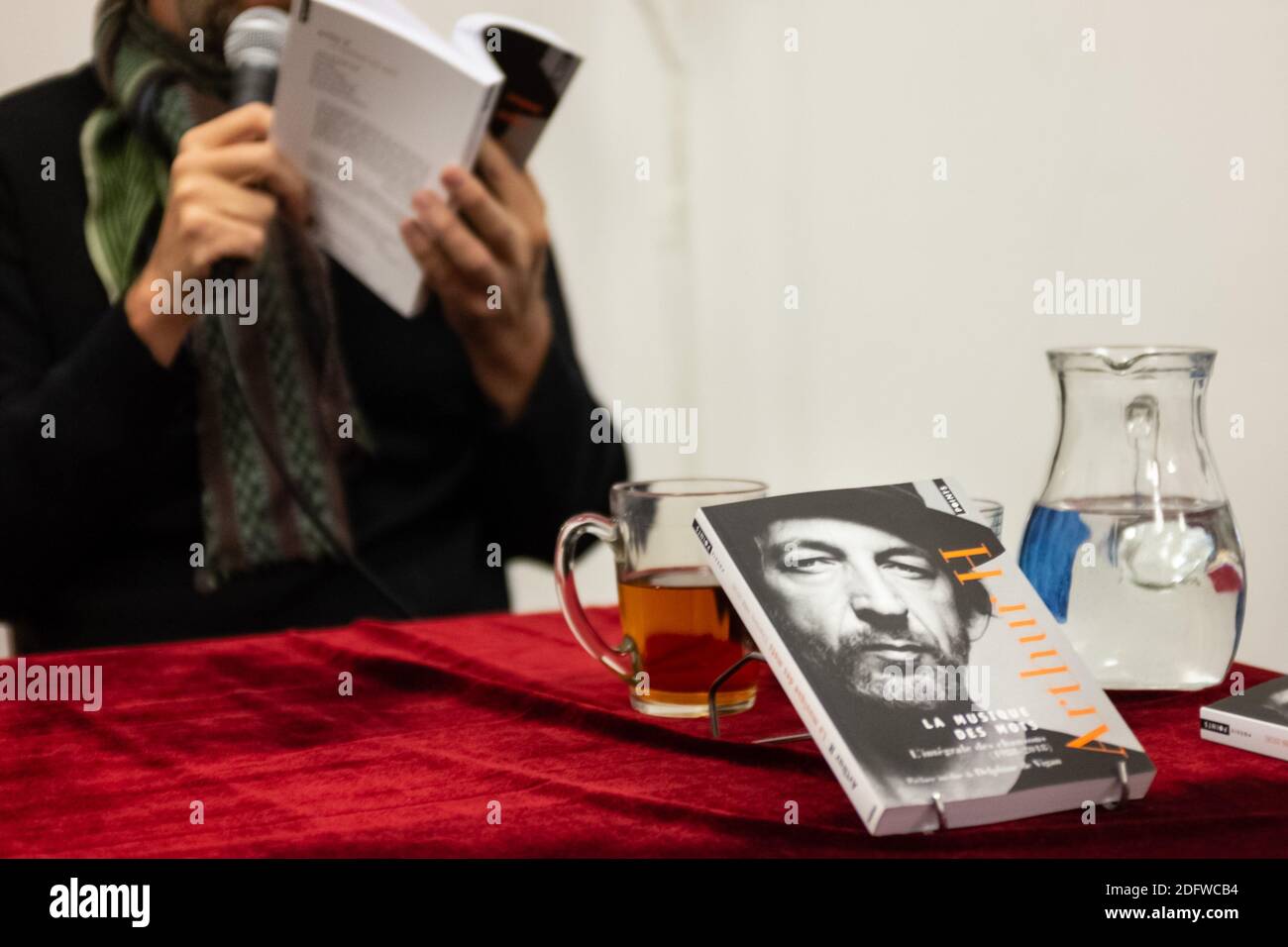 Singer Arthur H Gives A Lecture Of His Book La Musique Des Mots Music Of Words In Toulouse South Of France On November 18 At The Floury Freres Bookstore The Book